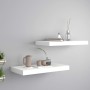 Estantes flotantes de pared 2 uds MDF blanco 50x23x3,8 cm de vidaXL, Estantes y estanterías - Ref: Foro24-323809, Precio: 30,...