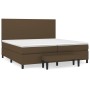 Cama box spring con colchón tela marrón oscuro 200x200 cm de , Camas y somieres - Ref: Foro24-3136464, Precio: 741,26 €, Desc...