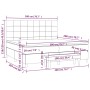 Cama box spring con colchón tela gris taupe 200x200 cm de , Camas y somieres - Ref: Foro24-3136625, Precio: 781,82 €, Descuen...