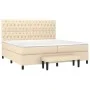 Boxspring-Bett mit cremefarbenem Stoffmatratze 200x200 cm. von , Betten und Lattenroste - Ref: Foro24-3136866, Preis: 749,93 ...