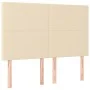 Cama box spring con colchón tela color crema 140x190 cm de , Camas y somieres - Ref: Foro24-3136994, Precio: 549,80 €, Descue...