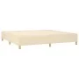 Box spring bed with cream-colored fabric mattress 200x200 cm by , Beds and slatted bases - Ref: Foro24-3137186, Price: 764,07...