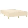 Box spring bed with cream-colored fabric mattress 140x200 cm by , Beds and slatted bases - Ref: Foro24-3137242, Price: 565,82...