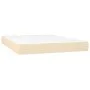 Box spring bed with cream-colored fabric mattress 140x200 cm by , Beds and slatted bases - Ref: Foro24-3137242, Price: 565,82...