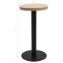 Mesa de bistró MDF marrón claro 40 cm de , Mesas de cocina y de comedor - Ref: Foro24-286415, Precio: 97,42 €, Descuento: %
