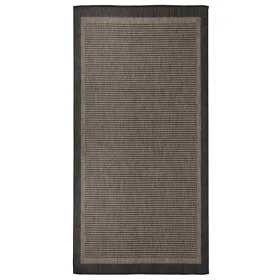 Alfombra de exterior de tejido plano marrón oscuro 100x200 cm de , Alfombras - Ref: Foro24-340843, Precio: 38,91 €, Descuento: %