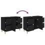 Armario para lavabo madera contrachapada negro 80x33x60 cm de , Tocadores de baño - Ref: Foro24-821269, Precio: 73,76 €, Desc...