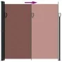 Toldo lateral retráctil marrón 200x500 cm de , Sombrillas - Ref: Foro24-4004464, Precio: 124,57 €, Descuento: %