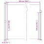 Toldo lateral retráctil marrón 200x500 cm de , Sombrillas - Ref: Foro24-4004464, Precio: 127,26 €, Descuento: %