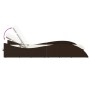 Tumbona con cojín ratán sintético marrón 60x205x73 cm de , Tumbonas - Ref: Foro24-368279, Precio: 159,14 €, Descuento: %