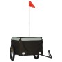 Remolque para bicicleta hierro negro y gris 45 kg de , Remolques para bicicletas - Ref: Foro24-94084, Precio: 103,81 €, Descu...