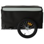 Remolque para bicicleta hierro negro y gris 45 kg de , Remolques para bicicletas - Ref: Foro24-94084, Precio: 103,81 €, Descu...