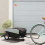 Remolque para bicicleta hierro negro 30 kg de , Remolques para bicicletas - Ref: Foro24-94059, Precio: 85,05 €, Descuento: %