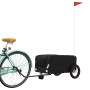 Remolque para bicicleta hierro negro 30 kg de , Remolques para bicicletas - Ref: Foro24-94059, Precio: 85,05 €, Descuento: %