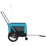Remolque de bicicleta mascotas hierro tela Oxford azul negro de , Cochecitos para mascotas - Ref: Foro24-93939, Precio: 123,2...