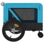 Remolque de bicicleta mascotas hierro tela Oxford azul negro de , Cochecitos para mascotas - Ref: Foro24-93939, Precio: 123,2...