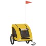 Remolque de bicicleta mascotas hierro tela Oxford amarillo de , Cochecitos para mascotas - Ref: Foro24-93966, Precio: 98,45 €...