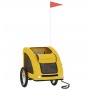 Remolque de bicicleta mascotas hierro tela Oxford amarillo de , Cochecitos para mascotas - Ref: Foro24-93966, Precio: 98,45 €...