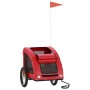 Remolque de bicicleta mascotas hierro tela Oxford rojo de , Cochecitos para mascotas - Ref: Foro24-93964, Precio: 93,25 €, De...