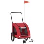 Remolque de bicicleta mascotas hierro tela Oxford rojo de , Cochecitos para mascotas - Ref: Foro24-93985, Precio: 124,93 €, D...