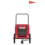 Remolque de bicicleta mascotas hierro tela Oxford rojo de , Cochecitos para mascotas - Ref: Foro24-93985, Precio: 124,93 €, D...