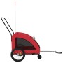 Remolque de bicicleta mascotas hierro tela Oxford rojo de , Cochecitos para mascotas - Ref: Foro24-93985, Precio: 124,93 €, D...