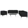 Juego de sofás 3 piezas tela negro de , Sofás - Ref: Foro24-3209231, Precio: 712,07 €, Descuento: %
