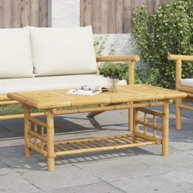 Mesita de centro de bambú 110x55x45 cm de , Mesas de centro - Ref: Foro24-368046, Precio: 83,62 €, Descuento: %