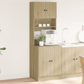 Mueble de cocina madera de ingeniería roble Sonoma 60x50x180 cm de , Armarios de cocina - Ref: Foro24-3276639, Precio: 184,83...