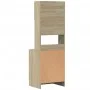 Mueble de cocina madera de ingeniería roble Sonoma 60x50x180 cm de , Armarios de cocina - Ref: Foro24-3276639, Precio: 181,61...