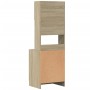 Mueble de cocina madera de ingeniería roble Sonoma 60x50x180 cm de , Armarios de cocina - Ref: Foro24-3276639, Precio: 184,83...