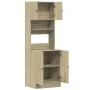 Mueble de cocina madera de ingeniería roble Sonoma 60x50x180 cm de , Armarios de cocina - Ref: Foro24-3276639, Precio: 181,61...