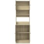 Mueble de cocina madera de ingeniería roble Sonoma 60x50x180 cm de , Armarios de cocina - Ref: Foro24-3276639, Precio: 184,83...