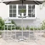 Outdoor bar table with adjustable height, made of aluminum, Ø59.5x70/109.5 cm. by , Garden tables - Ref: Foro24-4007197, Pric...