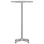 Mesa bar exterior altura ajustable aluminio Ø59,5x70/109,5 cm de , Mesas de jardín - Ref: Foro24-4007197, Precio: 90,36 €, De...