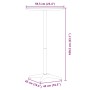 Mesa bar exterior altura ajustable aluminio Ø59,5x70/109,5 cm de , Mesas de jardín - Ref: Foro24-4007197, Precio: 92,09 €, De...
