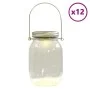 Luz solar de exterior de vidrio 12 uds banco cálido de , Iluminación de exterior - Ref: Foro24-4008204, Precio: 99,87 €, Desc...