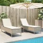 Tumbonas con cojines 2 unidades ratán sintético beige de , Tumbonas - Ref: Foro24-3261591, Precio: 314,98 €, Descuento: %