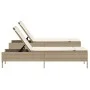 Tumbonas con cojines 2 unidades ratán sintético beige de , Tumbonas - Ref: Foro24-3261591, Precio: 314,98 €, Descuento: %