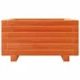 Solid pine wood planter in brown wax 50x50x26.5 cm by , Pots and planters - Ref: Foro24-847295, Price: 63,53 €, Discount: %