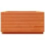 Solid pine wood planter in brown wax 50x50x26.5 cm by , Pots and planters - Ref: Foro24-847295, Price: 63,53 €, Discount: %
