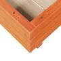 Solid pine wood planter in brown wax 50x50x26.5 cm by , Pots and planters - Ref: Foro24-847295, Price: 63,53 €, Discount: %