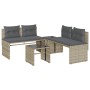 Set de sofás de jardín 4 pzas y cojines ratán sintético gris de , Conjuntos de jardín - Ref: Foro24-4003883, Precio: 287,07 €...
