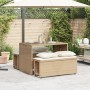 Set comedor de jardín 3 pzas con cojines ratán sintético beige de , Conjuntos de jardín - Ref: Foro24-4003906, Precio: 251,16...