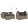 Set comedor de jardín 3 piezas con cojines ratán sintético gris de , Conjuntos de jardín - Ref: Foro24-4003904, Precio: 245,7...