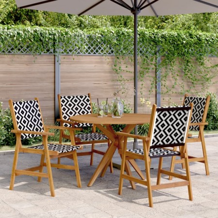 Juego de comedor de jardín 5 piezas madera maciza de acacia de , Conjuntos de jardín - Ref: Foro24-3283573, Precio: 413,67 €,...