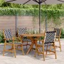 Juego de comedor de jardín 5 piezas madera maciza de acacia de , Conjuntos de jardín - Ref: Foro24-3283573, Precio: 413,67 €,...