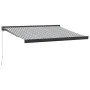 Toldo retráctil aluminio y tela antracita y blanco 3,5x2,5 m de , Toldos - Ref: Foro24-3216129, Precio: 538,44 €, Descuento: %
