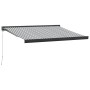 Toldo retráctil aluminio y tela antracita y blanco 3,5x2,5 m de , Toldos - Ref: Foro24-3216129, Precio: 541,89 €, Descuento: %