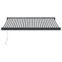 Toldo retráctil aluminio y tela antracita y blanco 3,5x2,5 m de , Toldos - Ref: Foro24-3216129, Precio: 538,44 €, Descuento: %